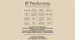 Desktop Screenshot of jpproductions.com